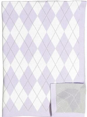 Baby Mode Argyle Knit Baby Blanket
