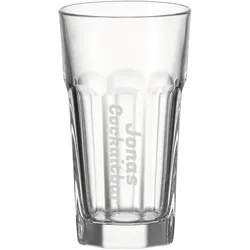 Longdrinkglas ROCK 340 ml Name vertikal 1 Stück