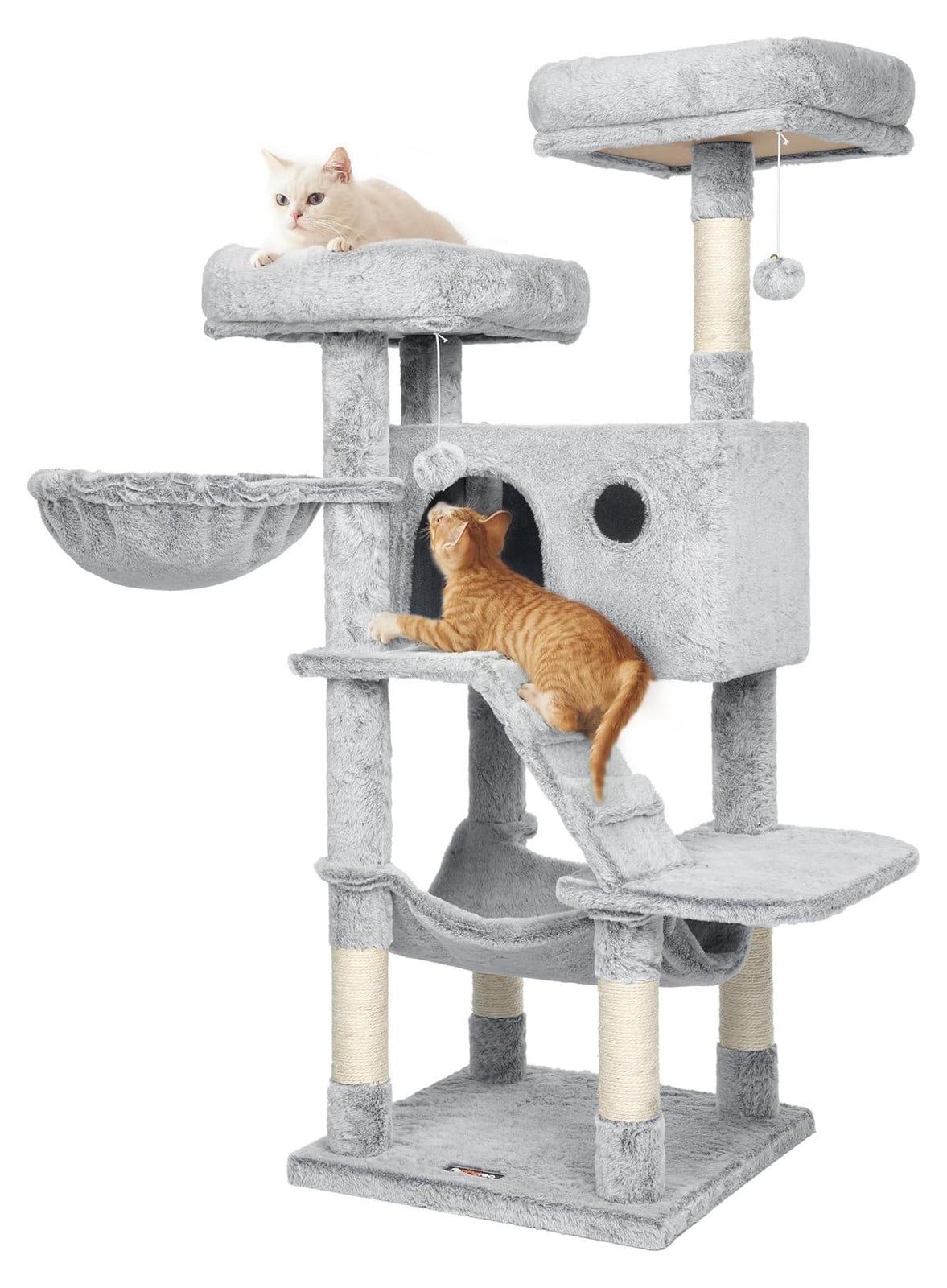 Feandrea Krabomb grote kattenboom met zachte bekleding, Hoogte: 135 cm