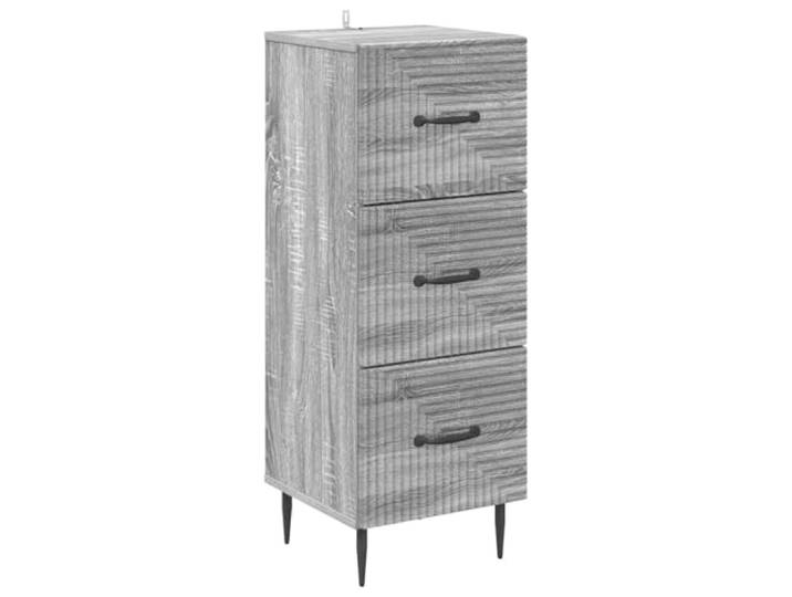 Heofavd Schubladenschrank Graues Sonoma, 33 x 34,5 x 89,5 cm