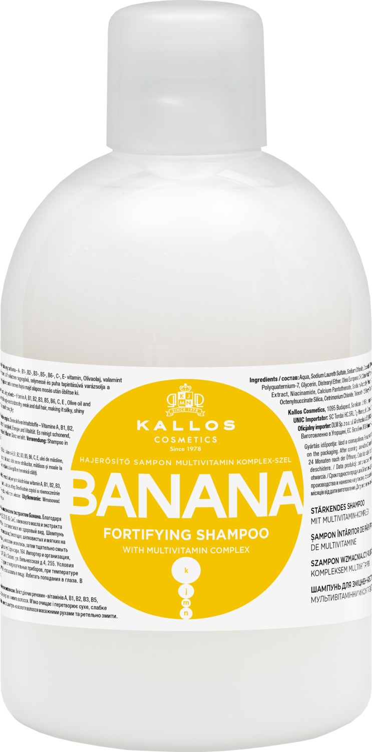 Kallos KJMN Banana Fortifying Shampoo 1000 ml KA-KJMN1130