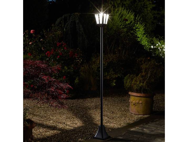 SMART GARDEN Deko Solarleuchte Whitehall 365, dimmbar, schwarz, Metall, Modern, Solarleuchte