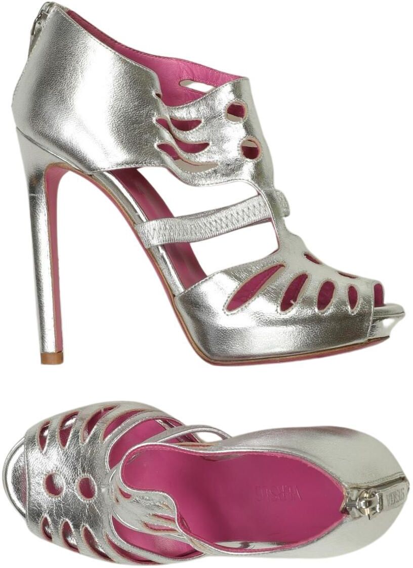 Versus Versace Damen Sandalen, Silber, Gr. EU 35, kein / Etikett - Second Hand