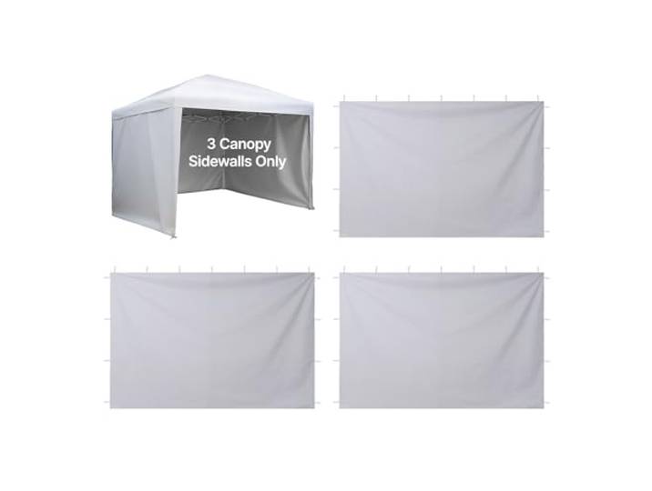 VEVOR Paroi Latérale de Tonnelle 3x2 m Panneau Latéral de Tente Tonnelle Lot de 3 pour Événements d'Extérieur\, Stands de Vendeur\, Camping\, avec Couche Imperméable\, Coupe-Vent et Pare-Soleil\, Blanc