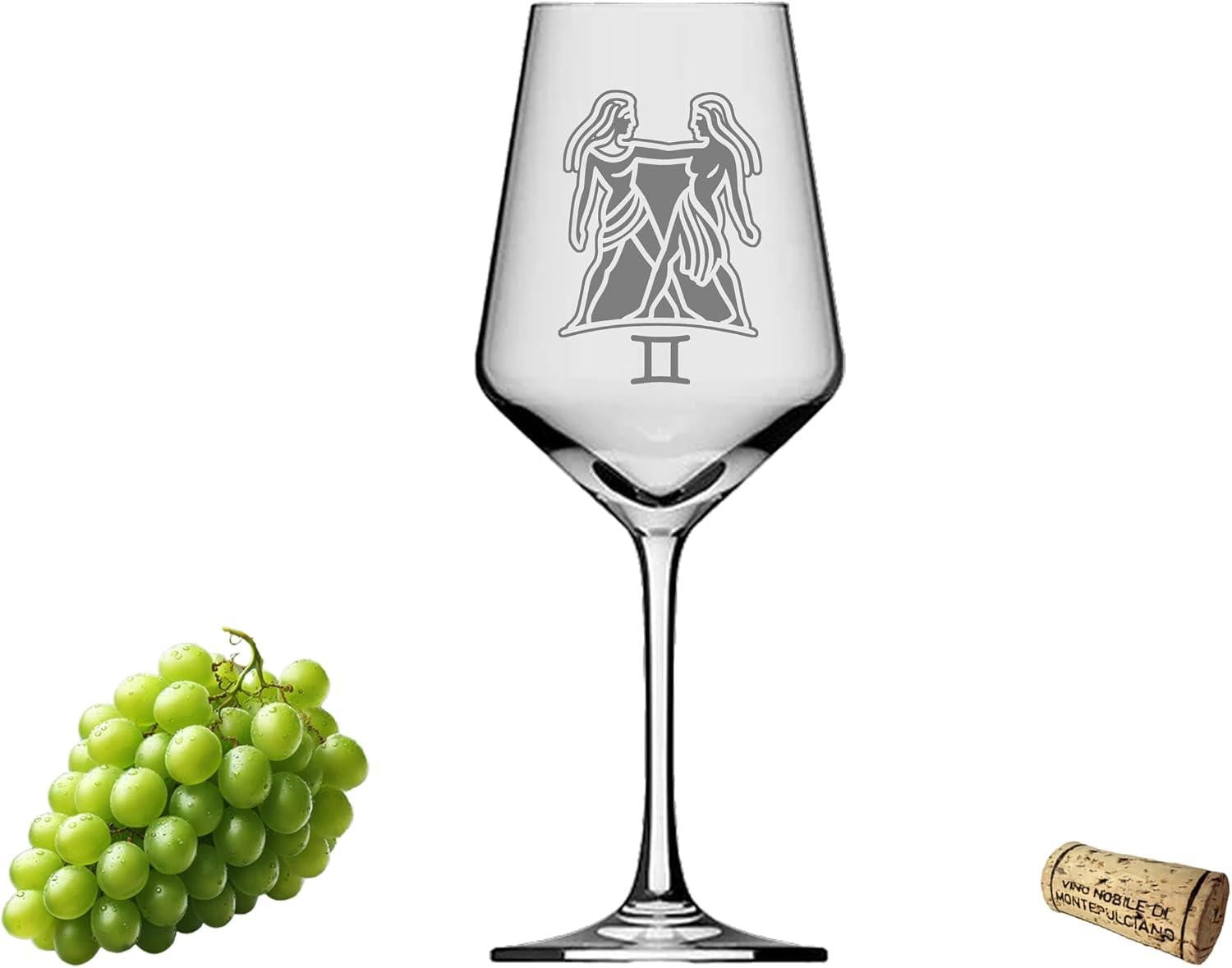 Wijnglas met sterrenbeeld Tweelingen, 350 ml