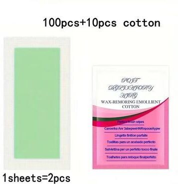 Inspired Finds SilkySmooth Cold Wax Strips 10 20 30 50 Pack For Face, Arms, Legs & Body 100pcs