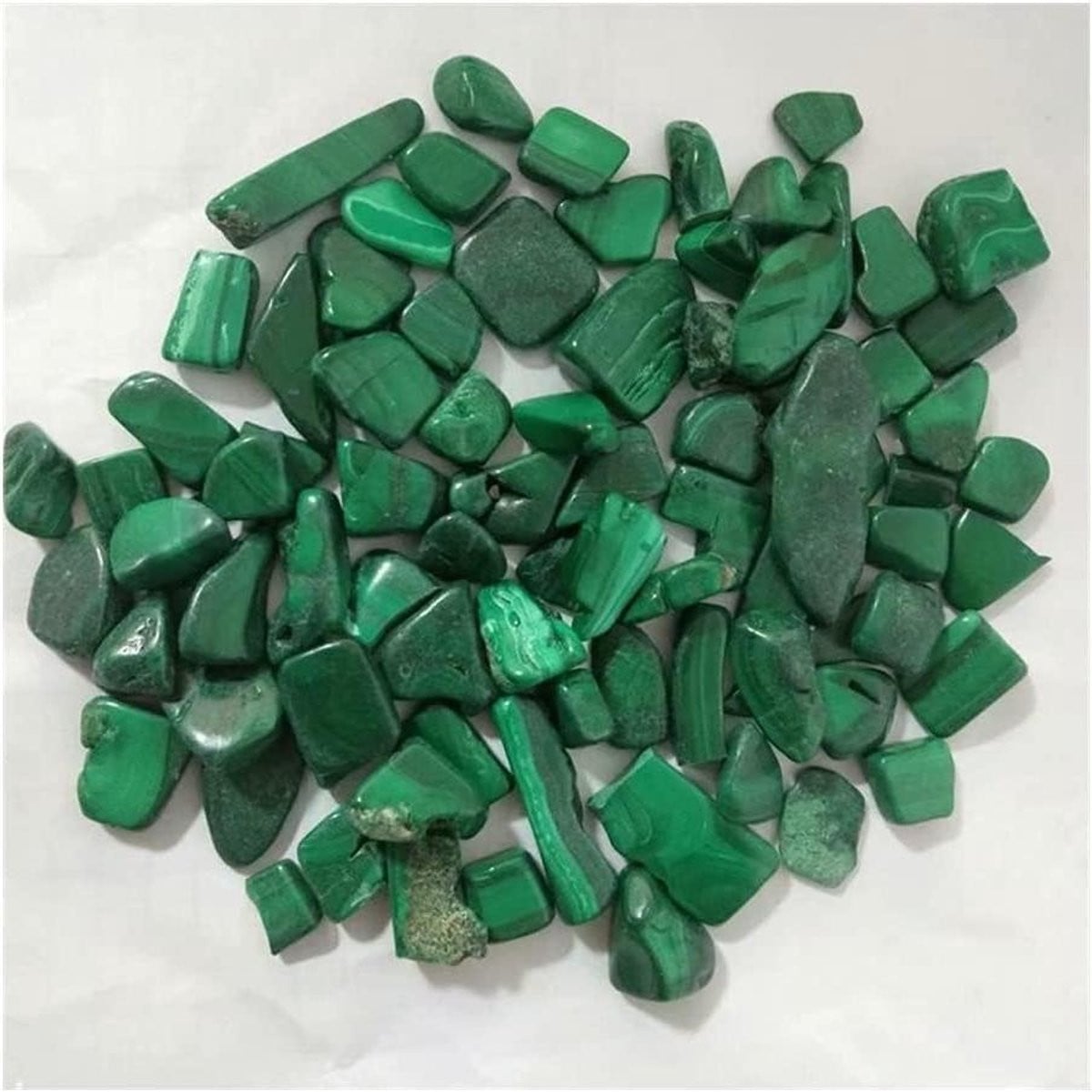 Malachiet Edelsteen Ruwe Kristal Groen 50-60g