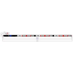 Bachmann BN2000 ALU 1HE24xC13 6xC19 6xLS 3 Phasen farblich markiert, USV Zubehör