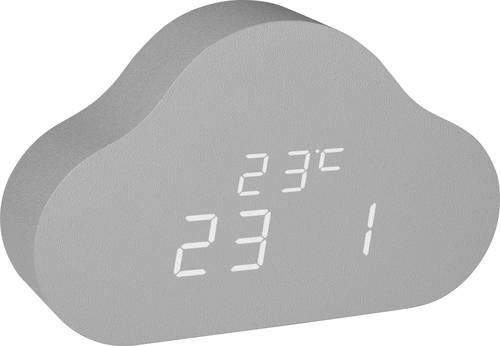 TFA Dostmann 60.2040.15 Quarz Kinderwecker Grau Alarmzeiten 1
