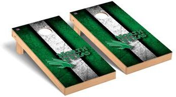 Skip's Garage North Texas Mean Green Vintage Cornhole Board Set