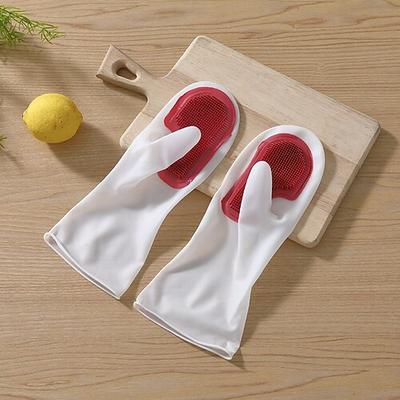 Geschirrspülhandschuhe, multifunktional, magisches Schrubben, Haushaltsreinigung, wasserdichte Latex-Küchenhandschuhe, Geschirrspülen, Wäschewaschen, Händeschutz, langlebig, bequem zu verwenden