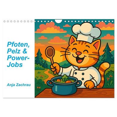 Pfoten, Pelz & Power-Jobs (Wandkalender 2027 DIN A4 quer), CALVENDO Monatskalender