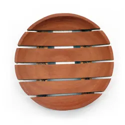 Classic Mahogany Soap Dish - Round