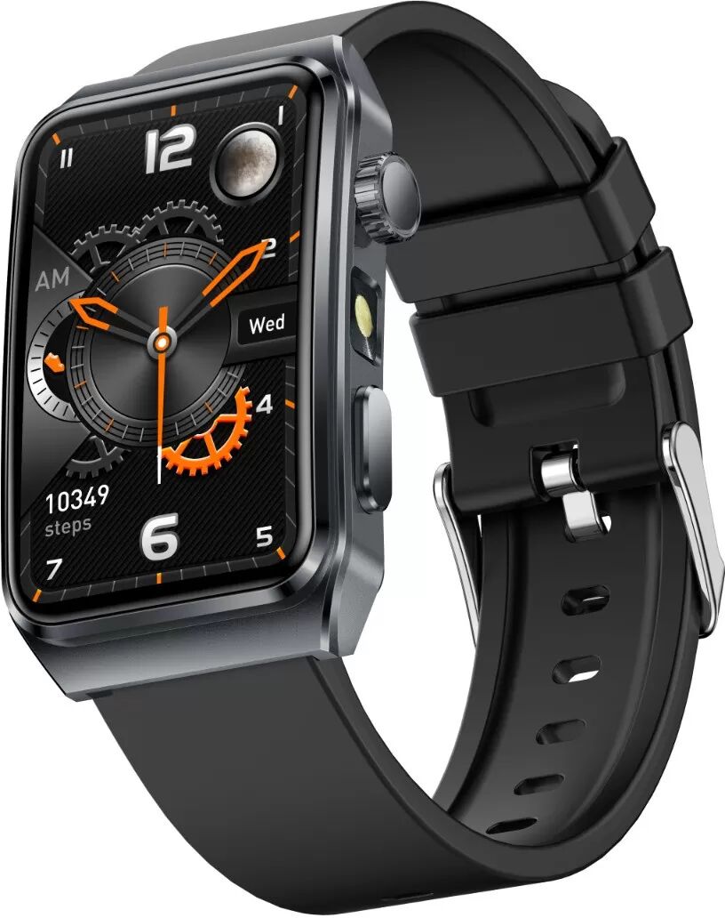 INF Smartwatch mit Gesundheitsüberwachung & Bluetooth-Anrufe - 1,57" Display Schwarz