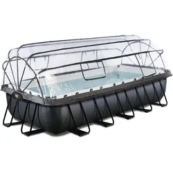 Exit, Pool, Black Leather Pool (540 x 250 x 100 cm)