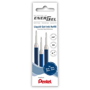 Pentel Gelschreibermine LR7-3C, Strichbreite 0,35mm, blau, 3 Stück