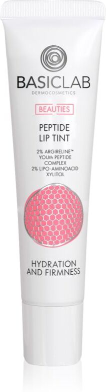 BasicLab Dermocosmetics Beauties gloss lip balm with peptides shade 220 Rosy 15 ml