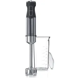 Arendo Edelstahl Stabmixer mit Messbecher Handmixer - Pürierstab - stufenlose Regelung