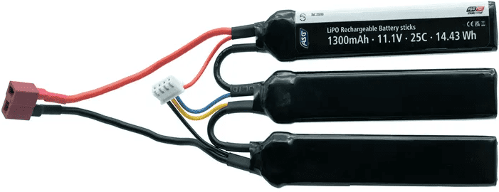 ASG LiPO Batteri 11,1V 1300mAh 2 Sticks Deans