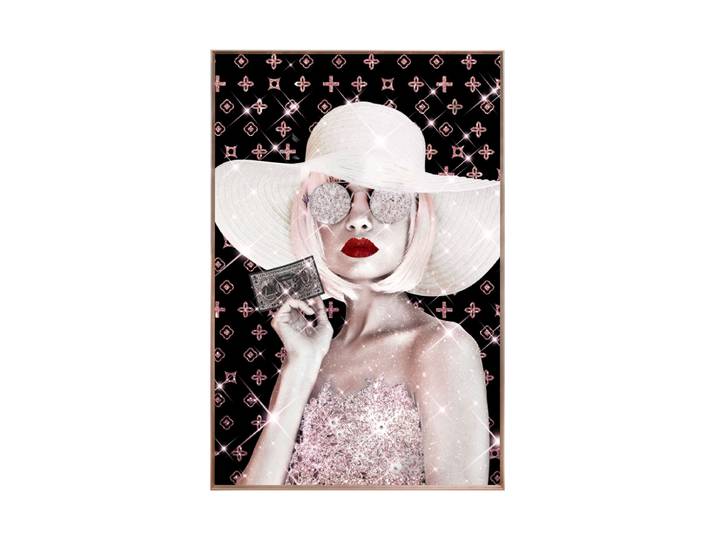 Glasbild „Glitzernder Eleganz“ 80 x 120 cm Multicolor Crea Collection