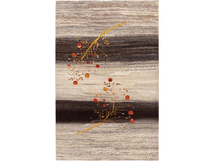 Perser Gabbeh Loribaft Teppich 200x310 Handgeknüpft Modern Orientteppich Perserteppich Wolle