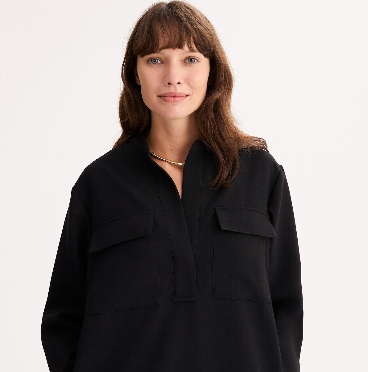 ANNE WEYBURN Robe droite, longueur genou, polyviscose stretch