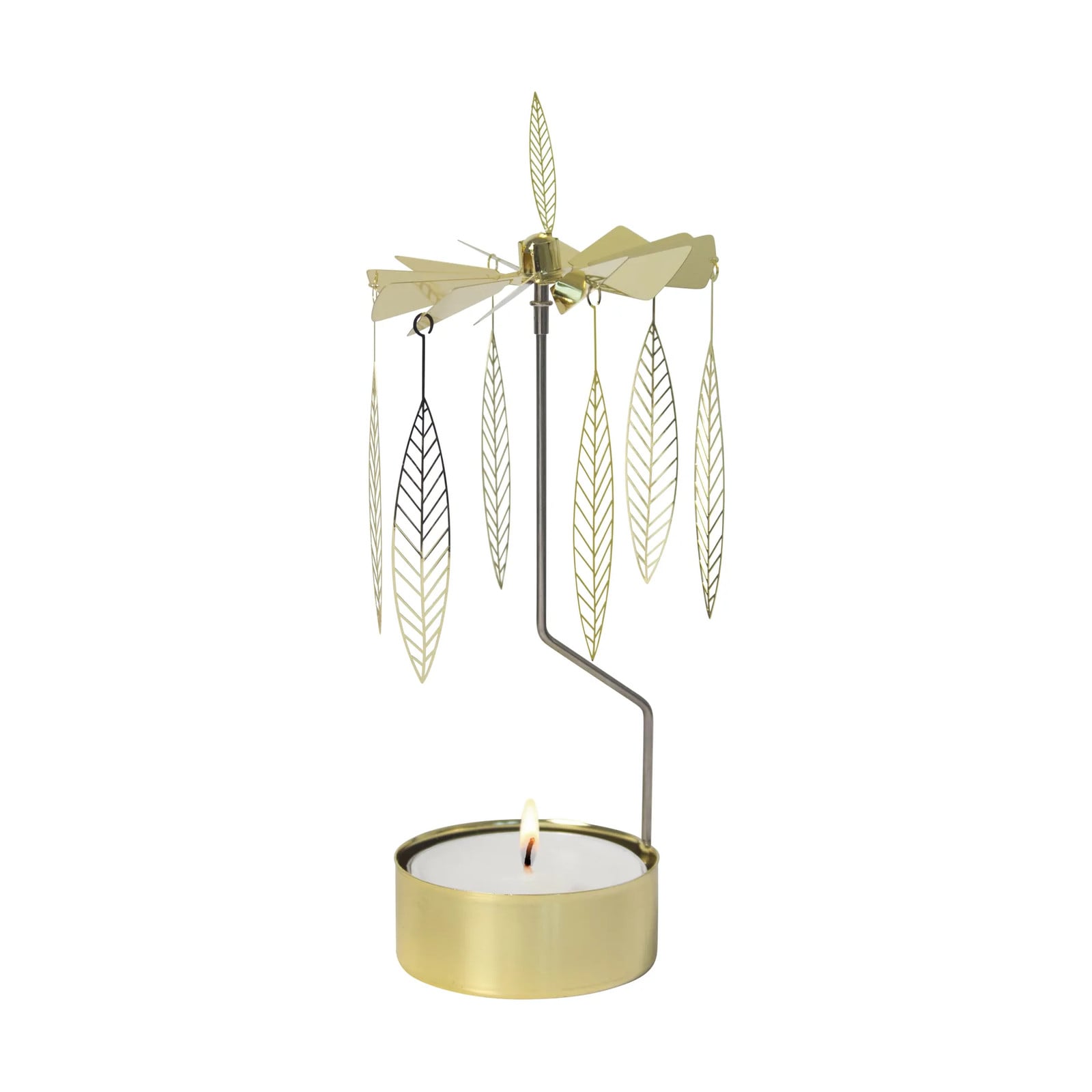 Pluto Design Stig L Salix draaiende waxinelichtjeshouder medium Goud