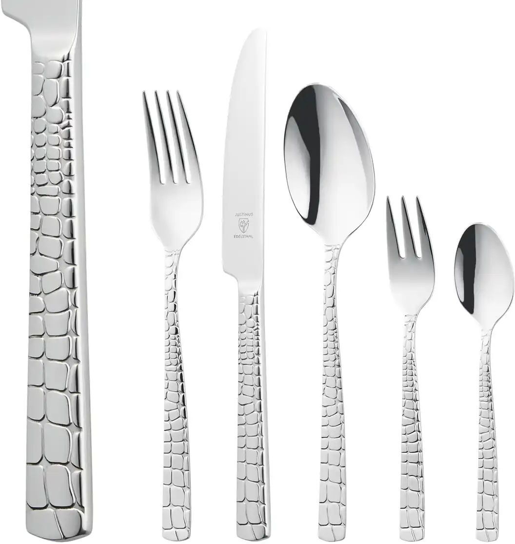 Justinus Besteckset  Croco ¦ silber ¦ Edelstahl