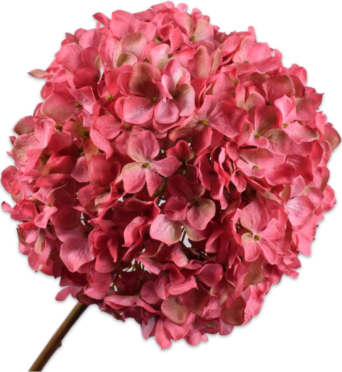 Silk-ka Kunstbloem Hortensia Roze H20 cm