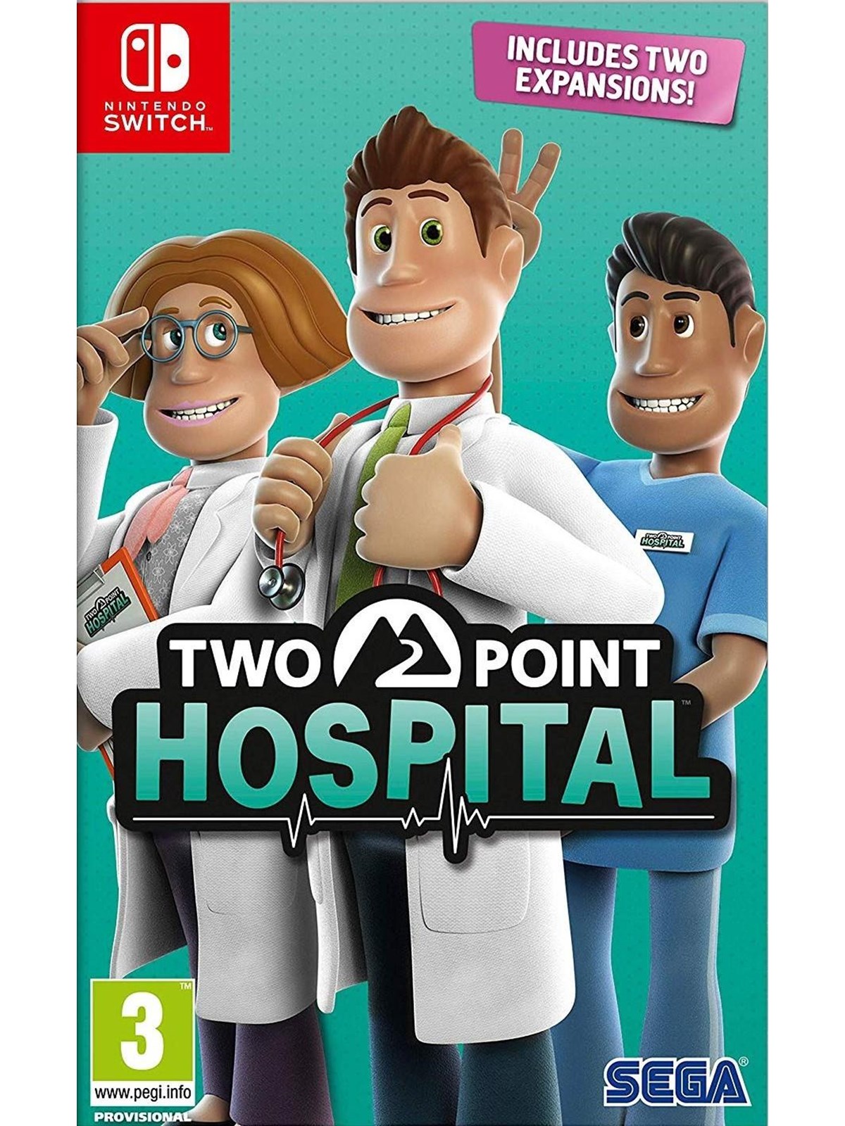 Two Point Hospital (Code in a Box) - Nintendo Switch - Strategie - PEGI 3