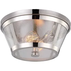 Elstead Lighting, Deckenleuchte, Harrow Deckenleuchte E27 2-fach 17cm Poliertes Nickel (E27)