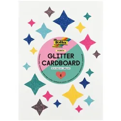 folia Glitterkarton »Rainbow« 6 Farben 17,4 x 24,5 cm 6 Blatt mehrfarbig