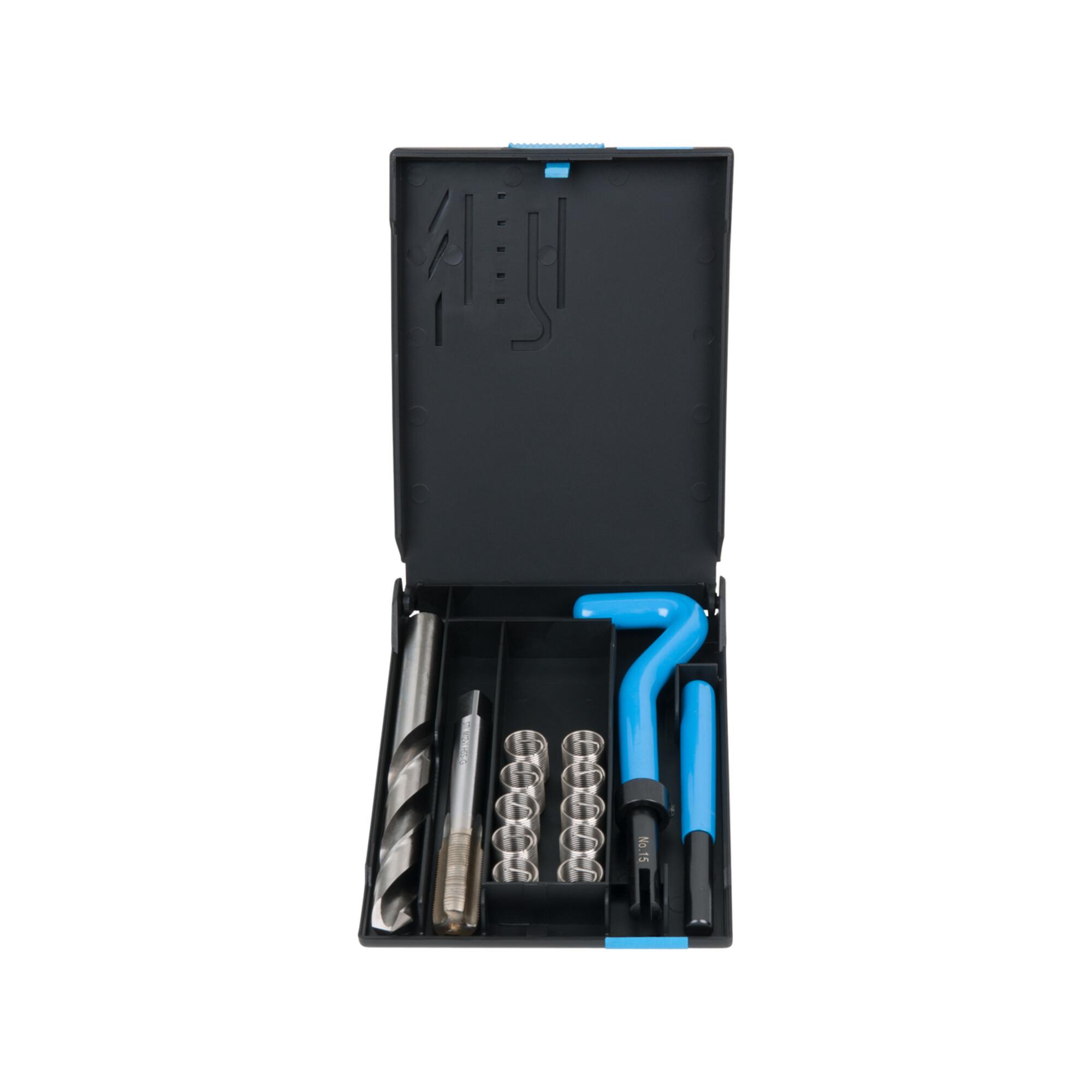 KS Tools Nirostahl Gewinde-Reparatur-Satz M12x1x17mm, 14-teilig (150.6100)