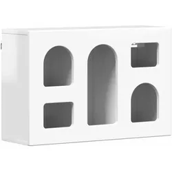 vidaXL Hängeschrank ELST Hochglanz Weiß 60 x 20 x 40 cm Holzwerkstoff