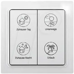 Eltako, Lichtschalter + Storenschalter, TF-4PT Funk-Wandtaster Profil EnOcean