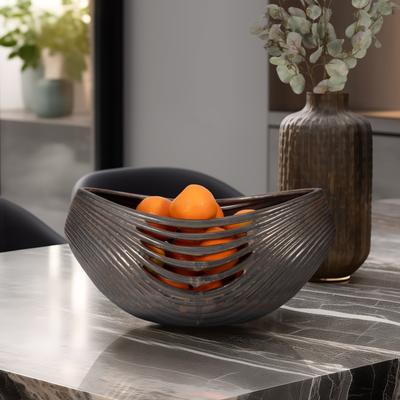 "Sagebrook Home 18"" Padmini Ceramic Bowl, Novelty"