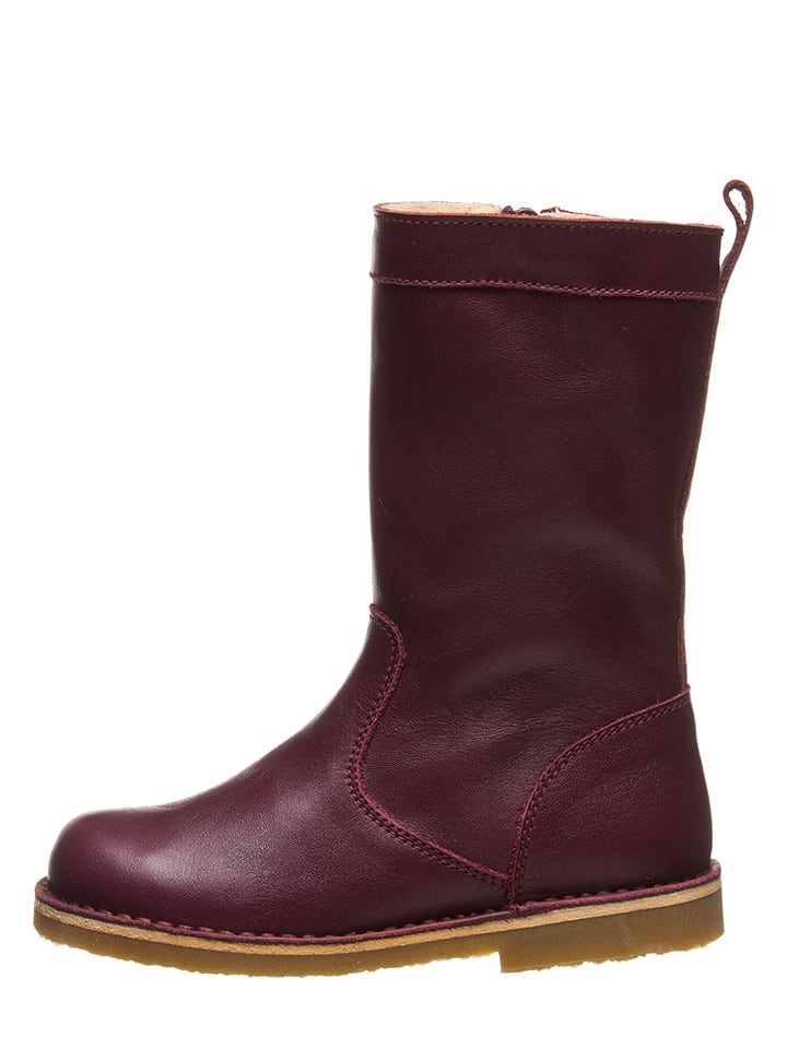 kmins Leder-Stiefel in Bordeaux - 38