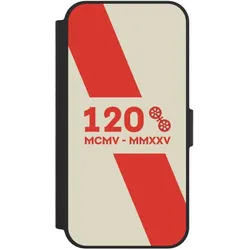 Nivocase Klapphülle für Apple iPhone 16e Handyhülle aus Kunst Leder NIVOflip schwarz 1. FSV Mainz 05 E.V. (Apple iPhone 16e), Smartphone Hülle, Schwarz