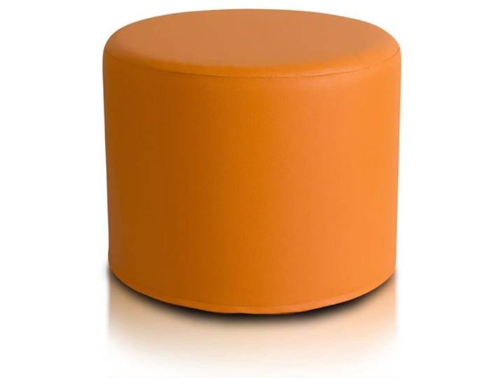 Pouf Tabouret Roller Pouf Tabouret en Simili-Cuir Ultra léger Housse amovible Orange E4 Ecopuf
