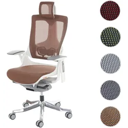 Bürostuhl MERRYFAIR Wau 2, Schreibtischstuhl Drehstuhl, Polster/Netz, ergonomisch ~ mandarin