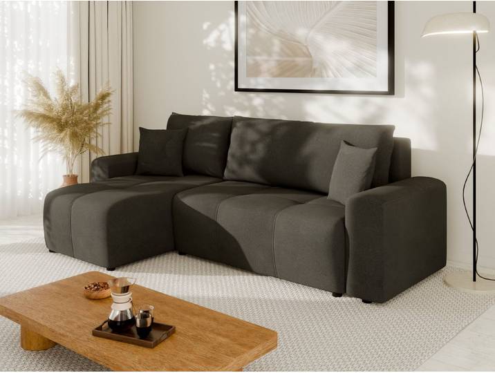 Homesy Ecksofa NOLANI Ecksofa mit Schlaffunktion & Bettkasten – Modern & Bequem