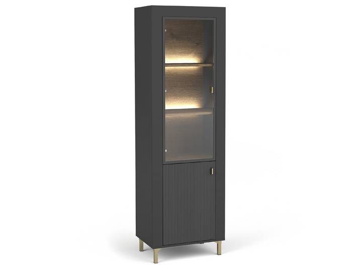 Beautysofa Vitrine MONTA 2-türig – Modernes Design (Funktionalität und hohe Qualität) Breite: 60 cm