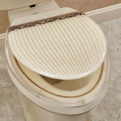 Popular Bath Product Roma Elongated Toilet Seat , Ivory
