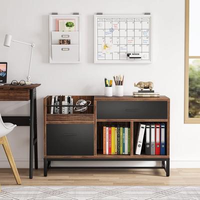 BLUEBELL 39-Inch Wood 2-Drawer File Filing Cabinet Printer Stand