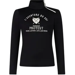 PROTEST Damen Unterjacken lg.Arm Da PRTHolker active top, Größe L/40 in Schwarz Schwarz
