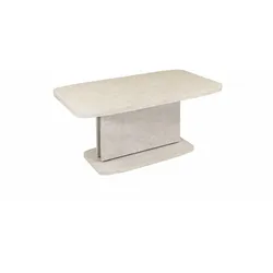 COUCHTISCH höhenverstellbar ausziehbar Cora 110x53x63 Muschel-Sand