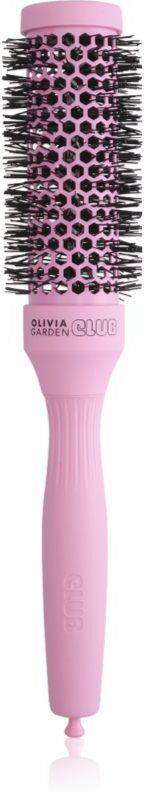 Olivia Garden Club The Glow Blowout Ceramic Round Brush Pink brosse ronde cheveux S 1 pcs