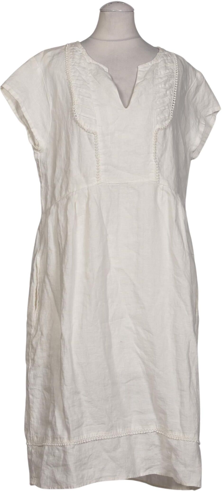 Thought Damen Kleid, Weiß, Gr. M, Hanf - Second Hand
