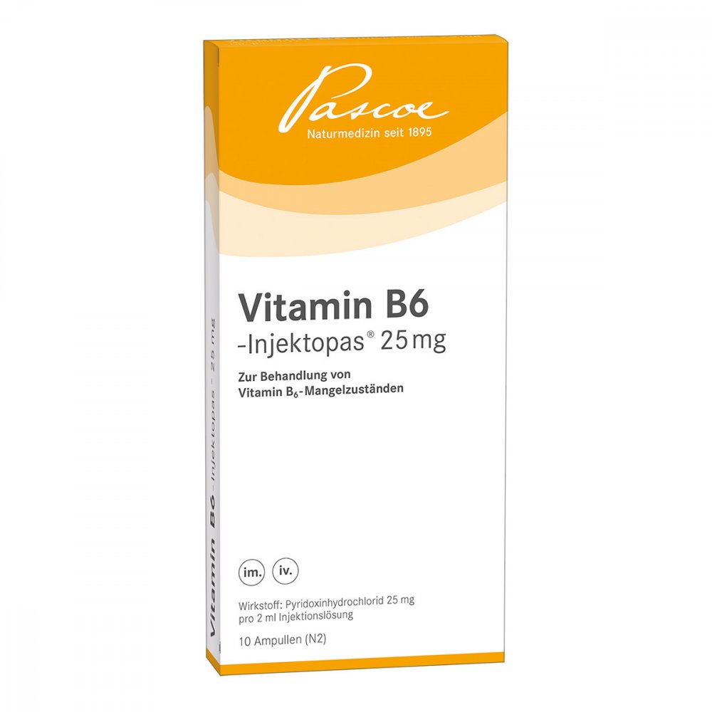 Pascoe pharmazeutische Präparate GmbH Vitamin B6 Injektopas 25 mg Injektionslösung 02180182
