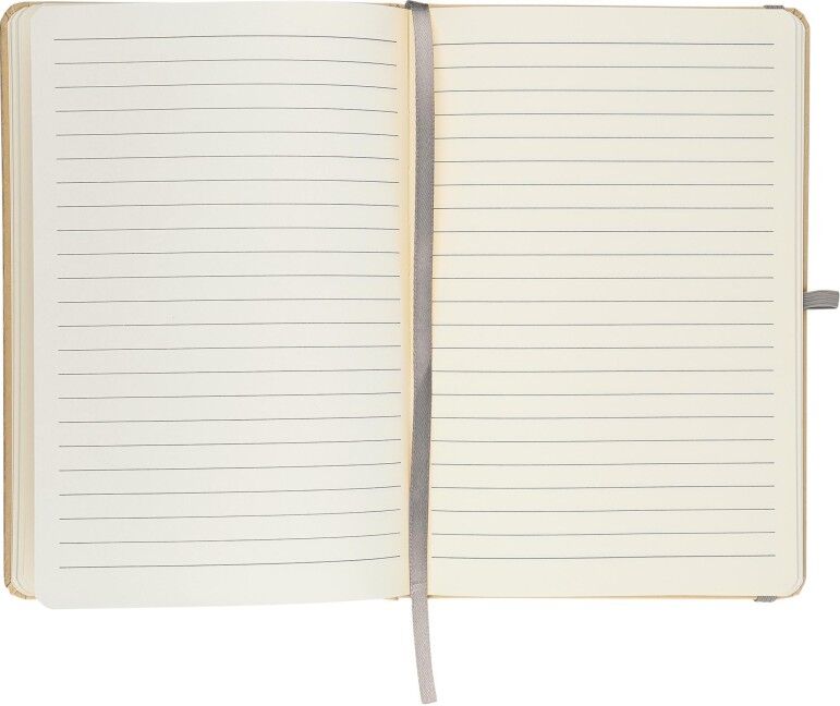 Carnet A5 personnalisé en kraft avec effet miroir Haze argenté